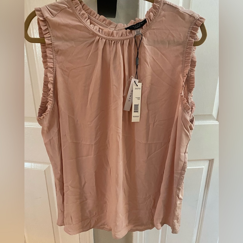 Tahari/Blouse/Women’s Size 2X/Blush Pink